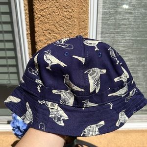 OBEY BUCKET HAT- Blue bird print